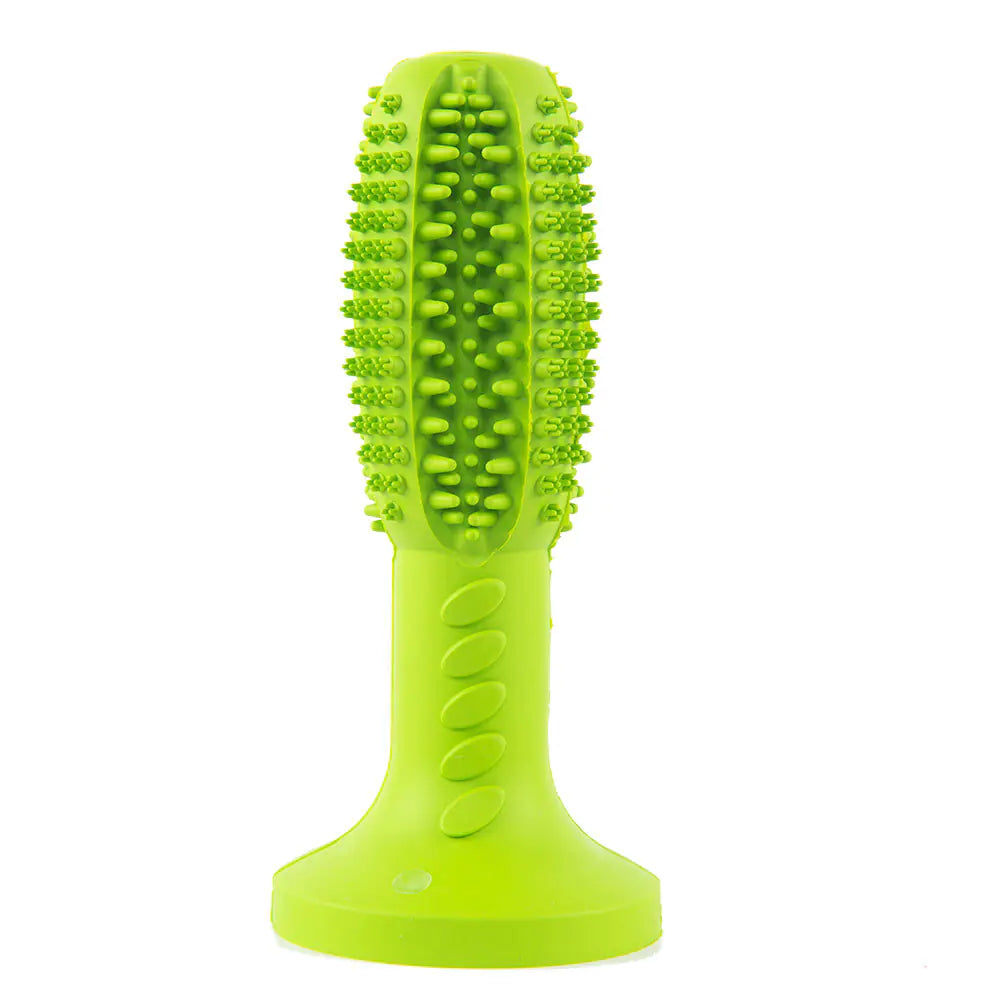 Dog Toothbrush and Molar Cleaning Toy with Food Dispenser