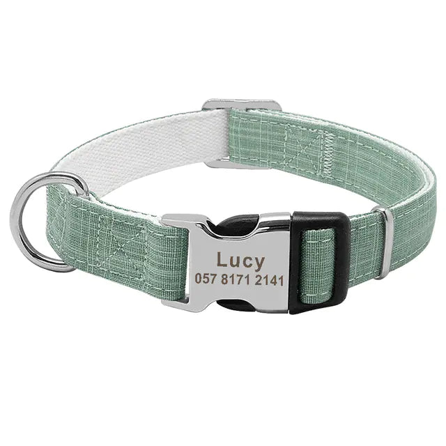 Custom Dog Collar with Dog Tag