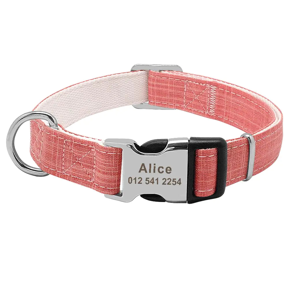 Custom Dog Collar with Dog Tag