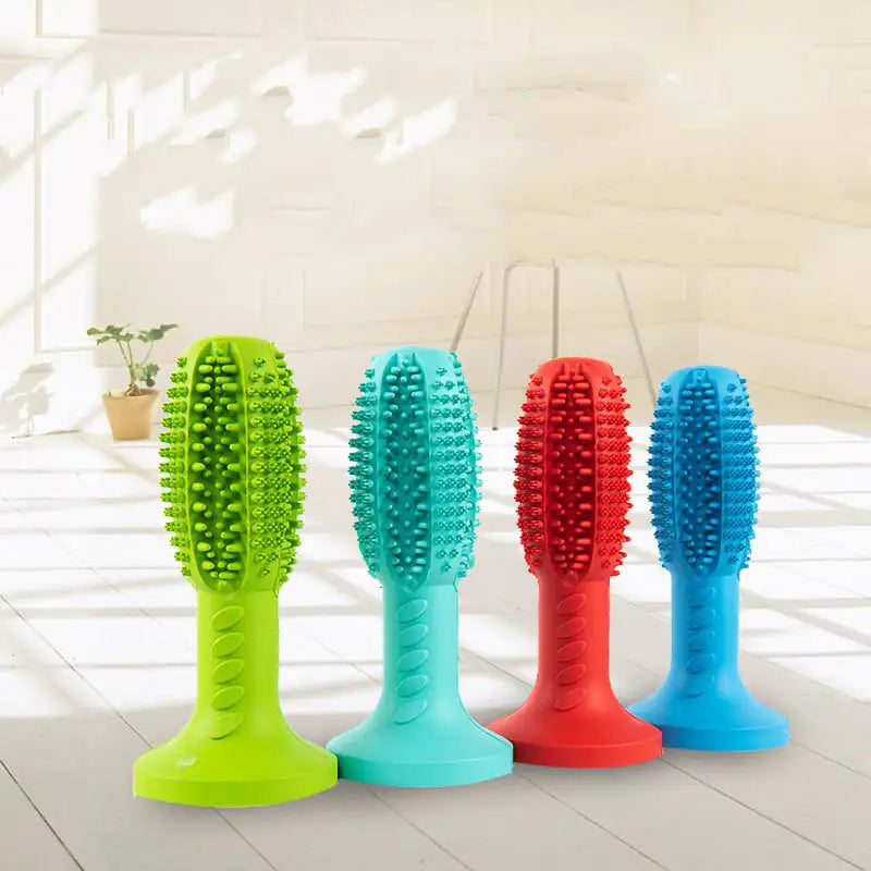 Dog Toothbrush and Molar Cleaning Toy with Food Dispenser